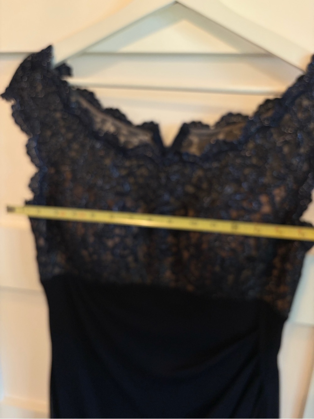 Xscape Navy Lace Bodice Evening Gown Mother of Bride/Groom - Picture 6 of 7